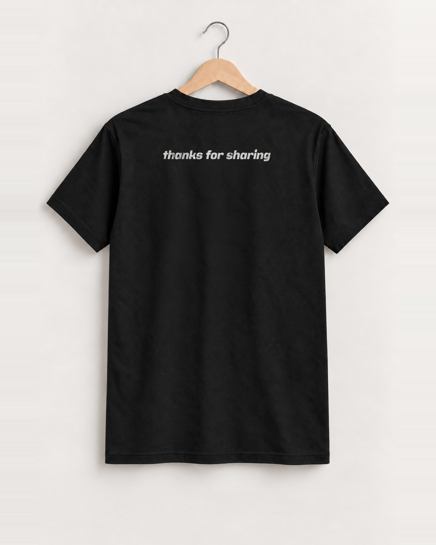 1999 Napster 'thanks for sharing' rare womens black tee back