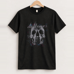 Deftones skull black tee front