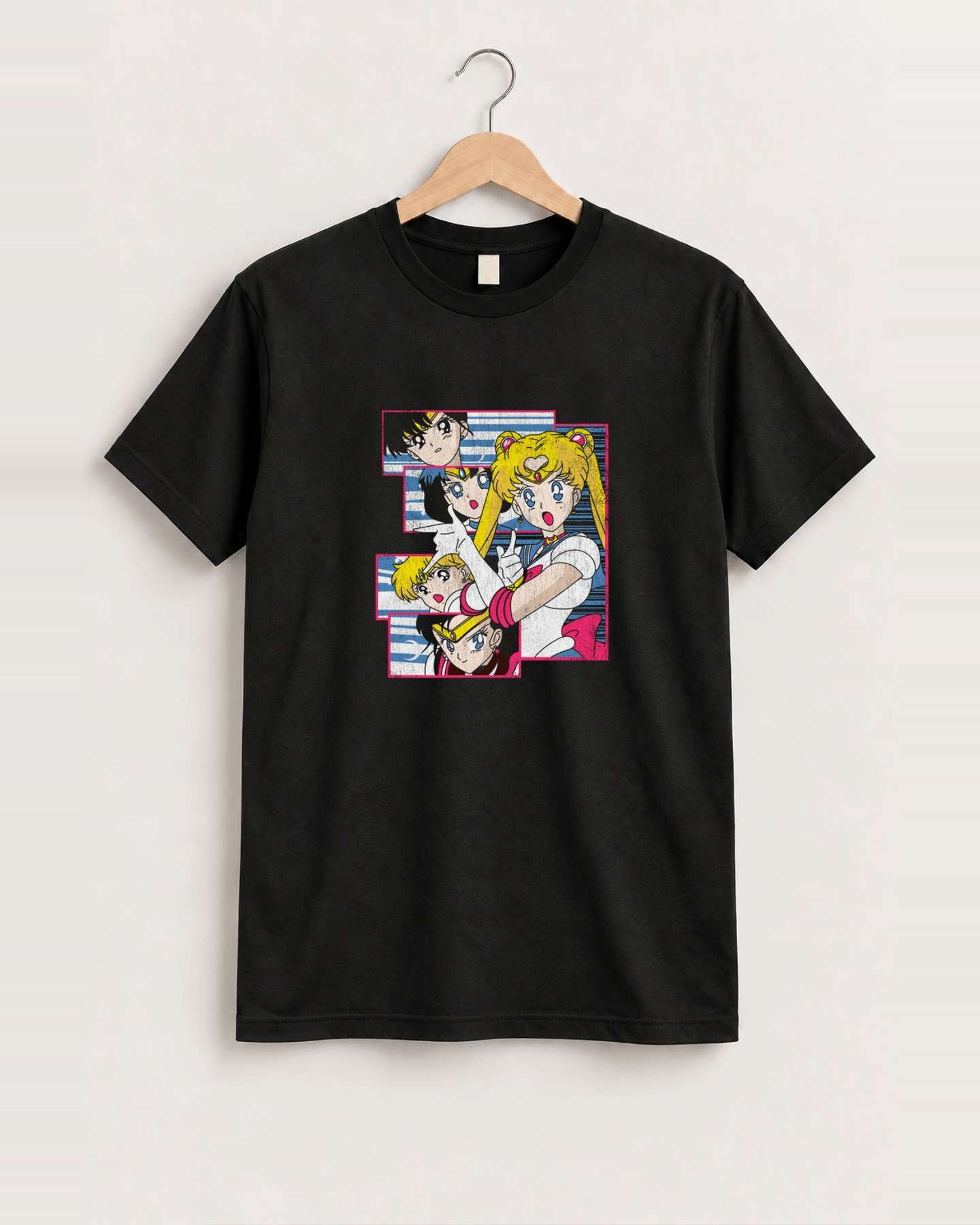 1999 Sailor moon promo black tee front