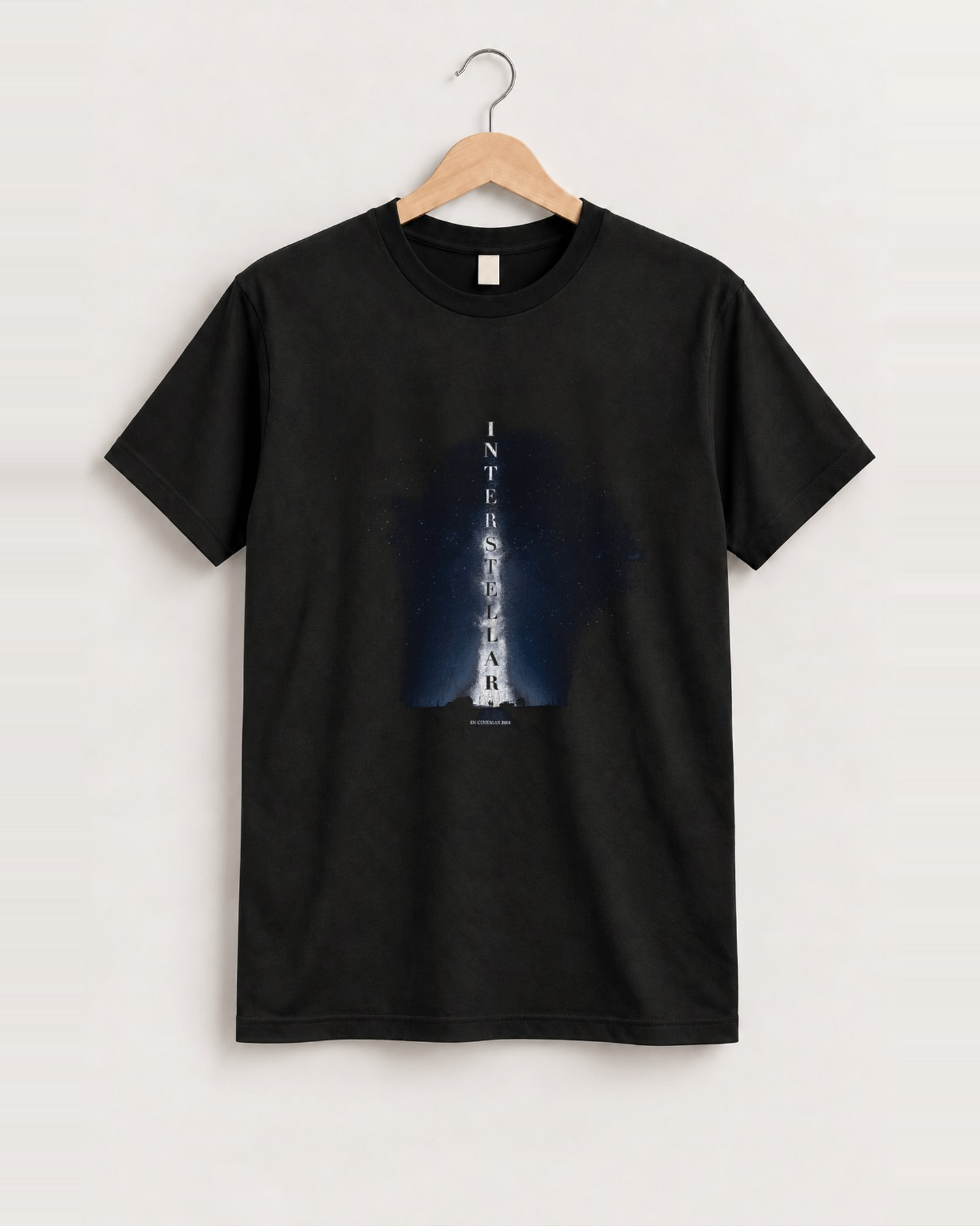2014 Interstellar promo black tee front