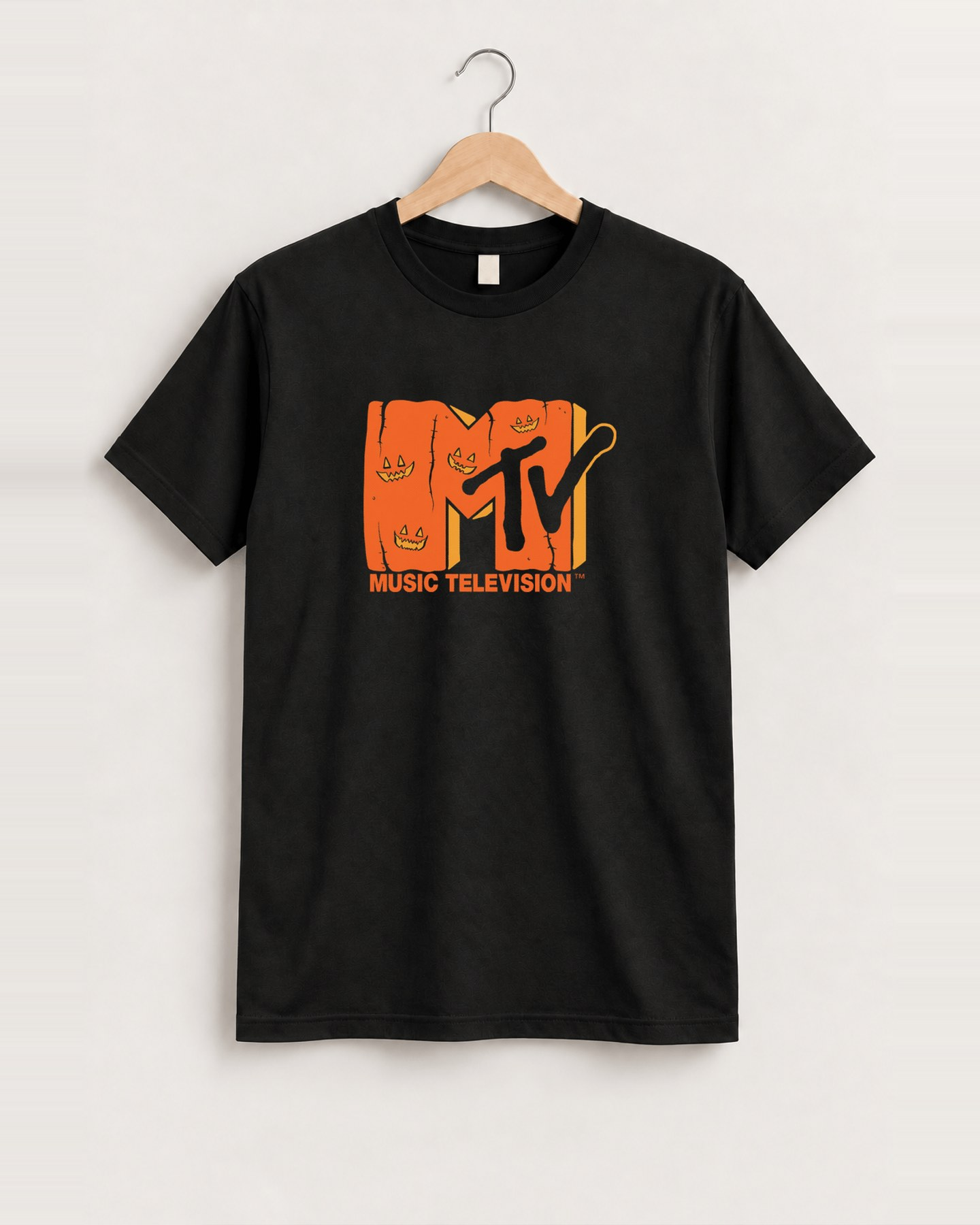Mtv halloween black tee front
