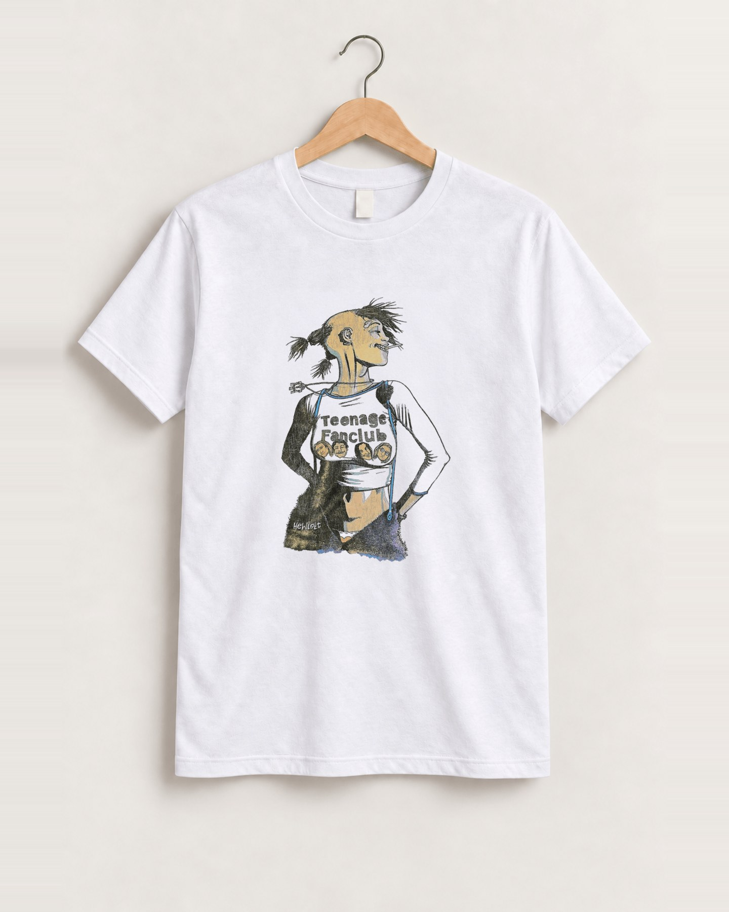 1994 Teenage fanclub tank girl white tee front