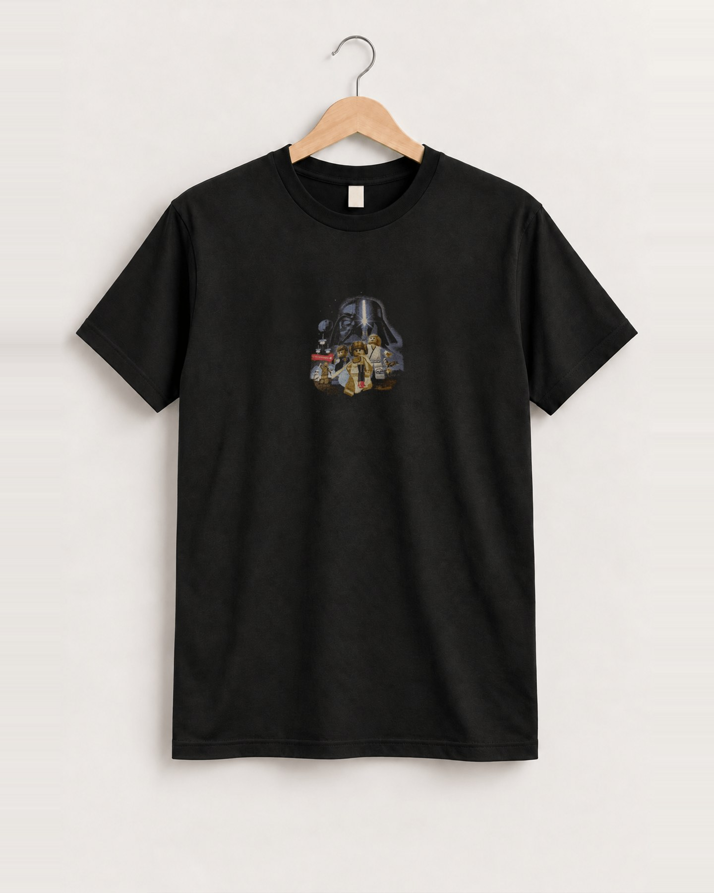 Lego Stars Wars Darth Vader Washed Black T-Shirt, approved scene front [FG-0a2ca3b19fe0]