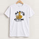 Classic bart's gym boot white tee front