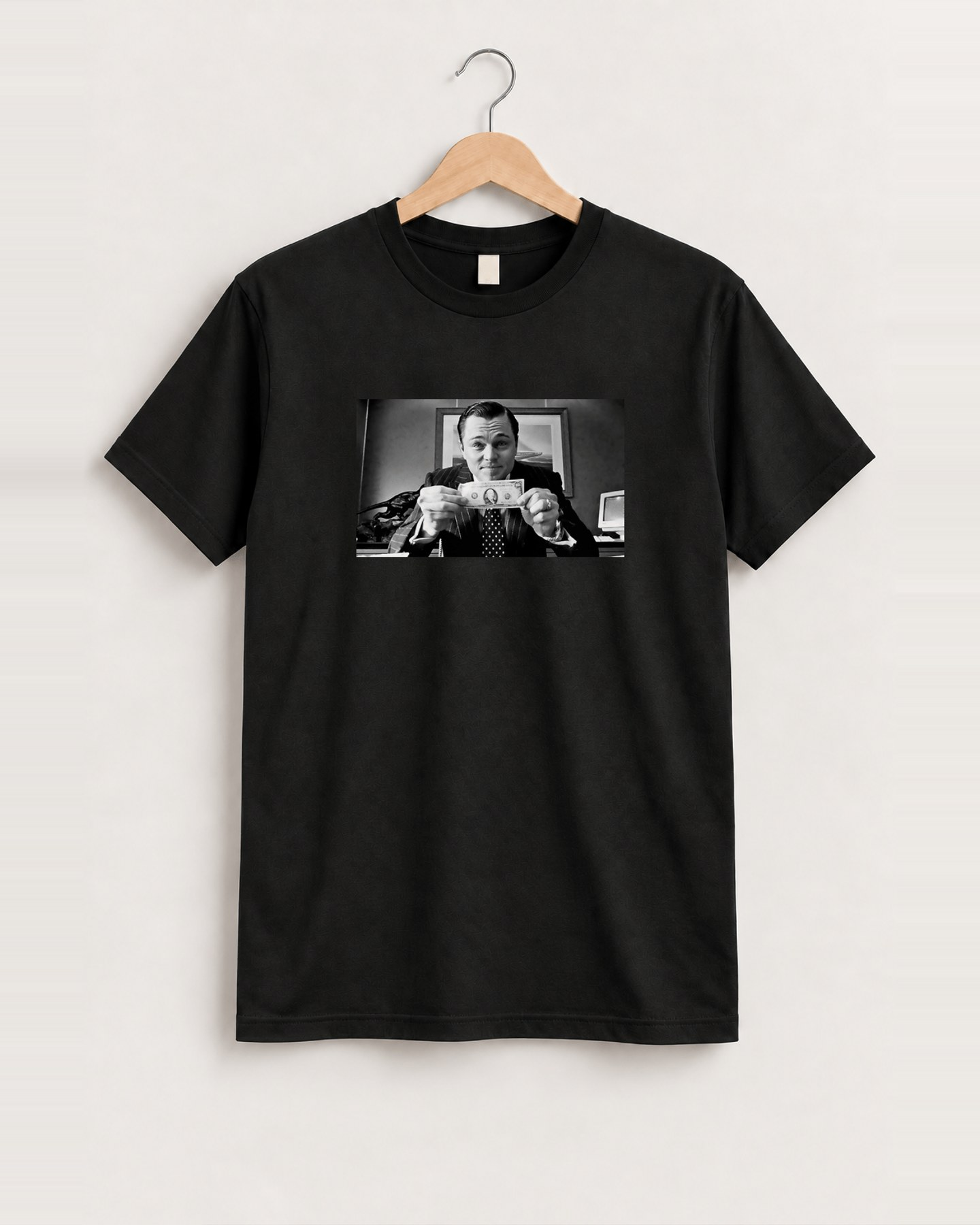 The Real Wolf Black Tee, approved scene front [FG-0b6ec36a5a82]