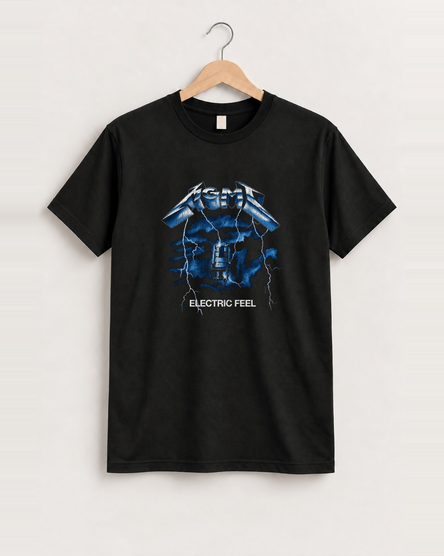 Mgmt metallica parody black tee front