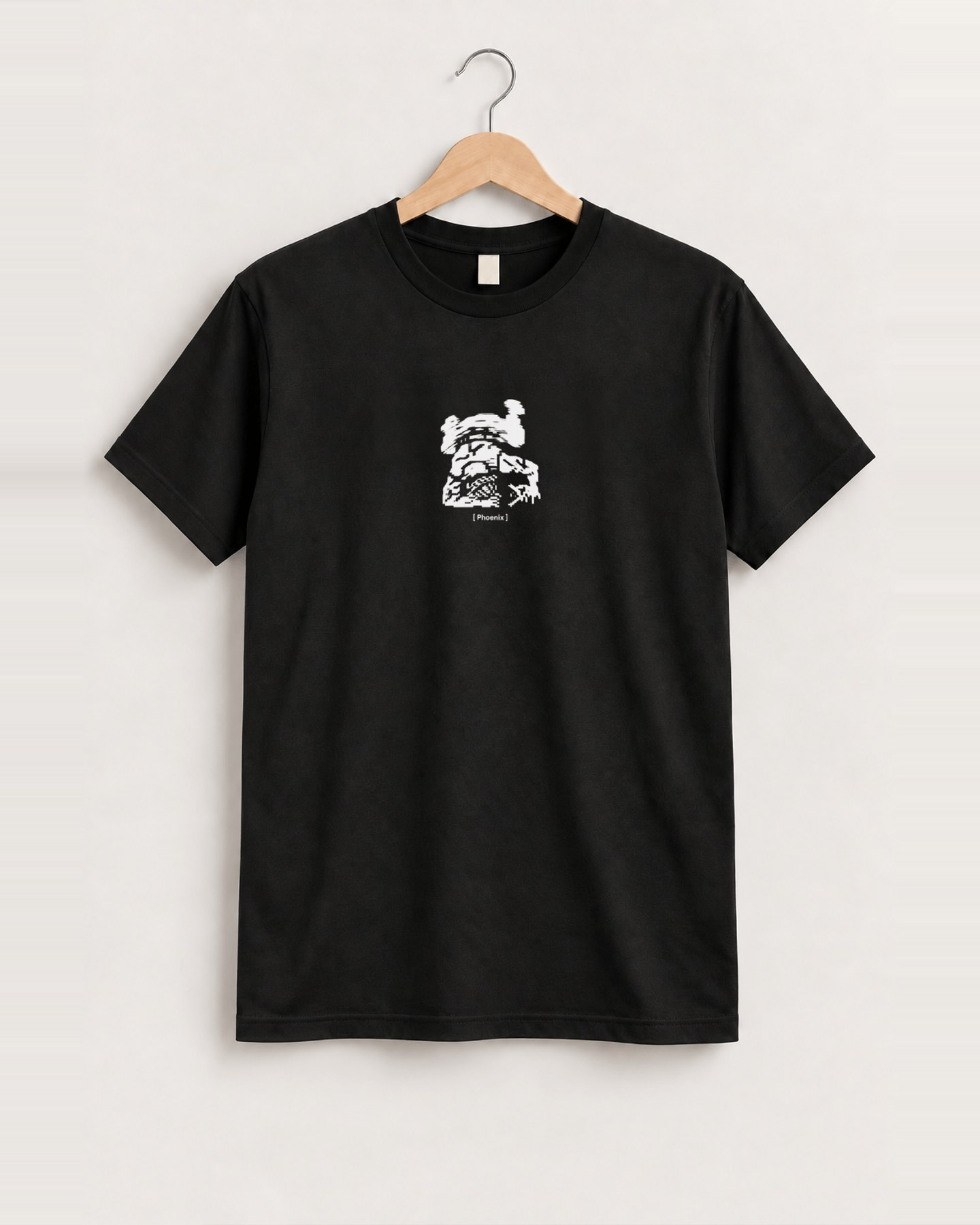 Pheonix 'flat man' vintage black tee front