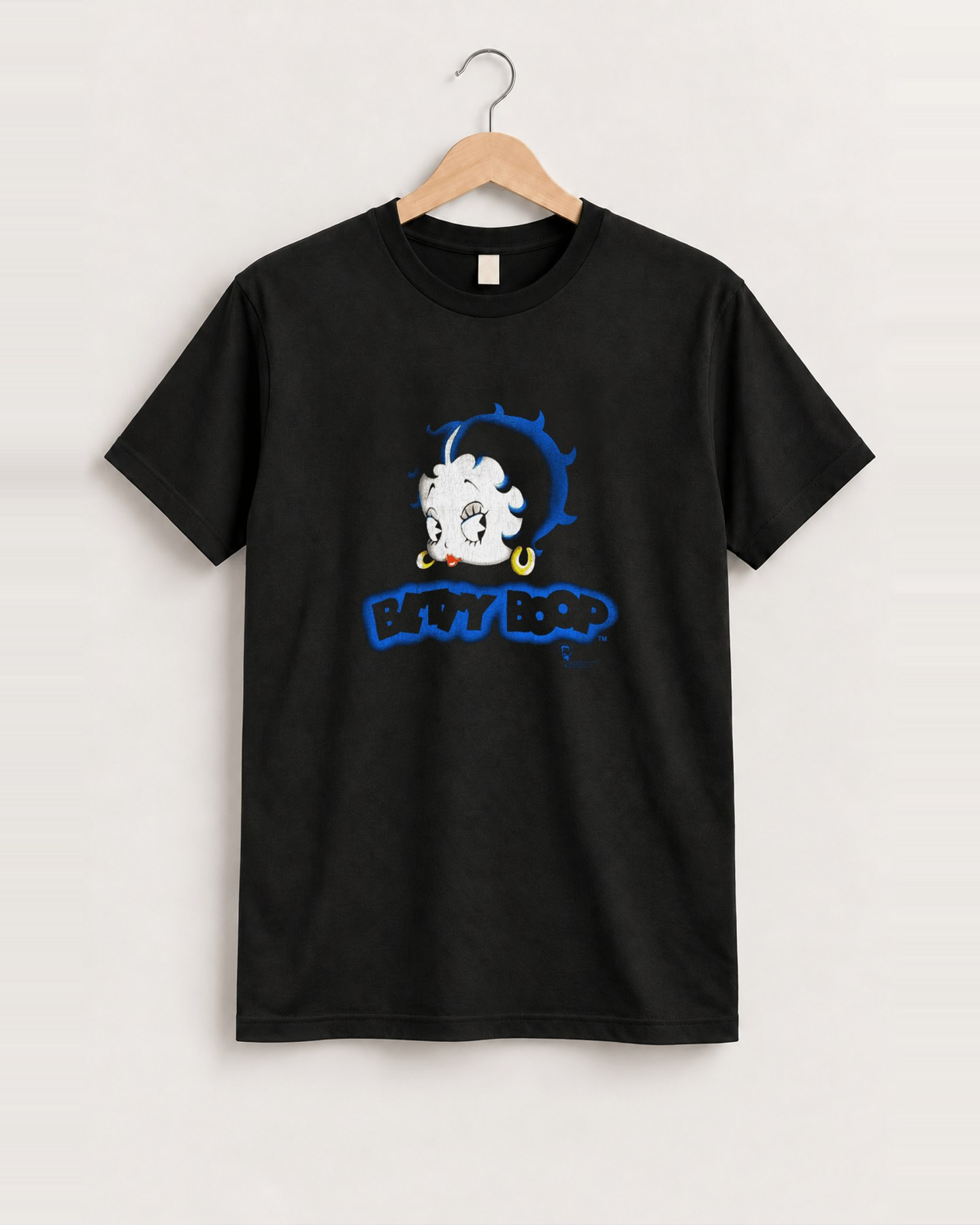 1997 Betty boop black tee front