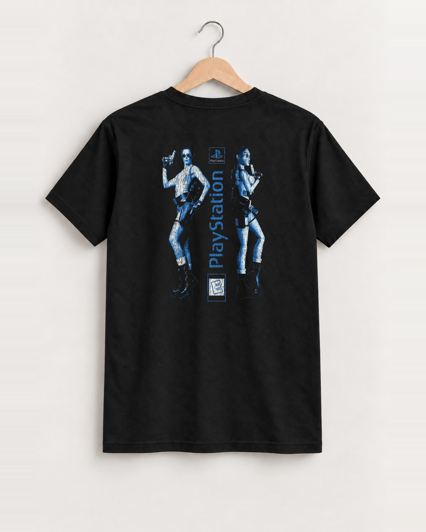 Tomb raider iii mexican boot black tee back