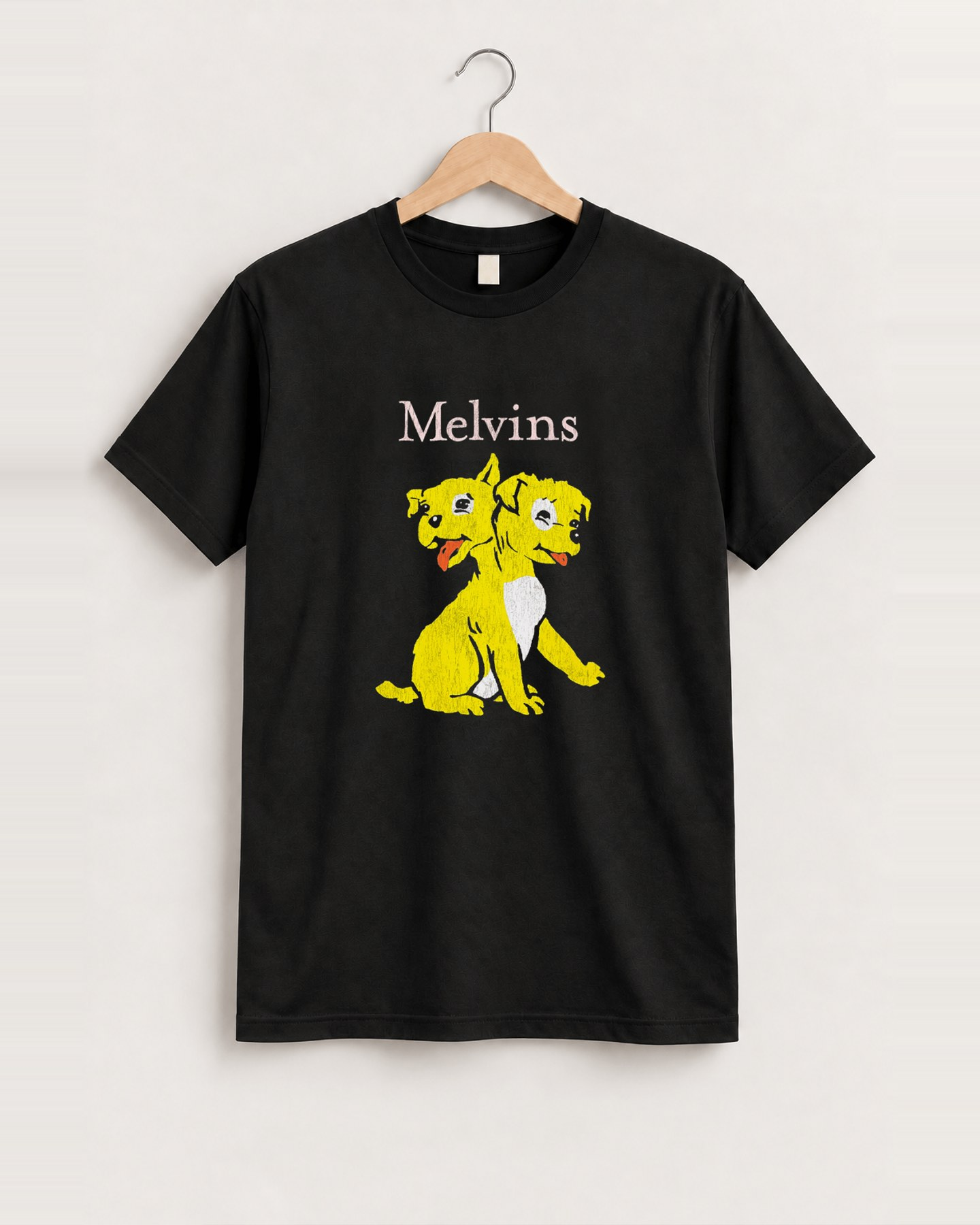 1993 Melvins pussy black tee front