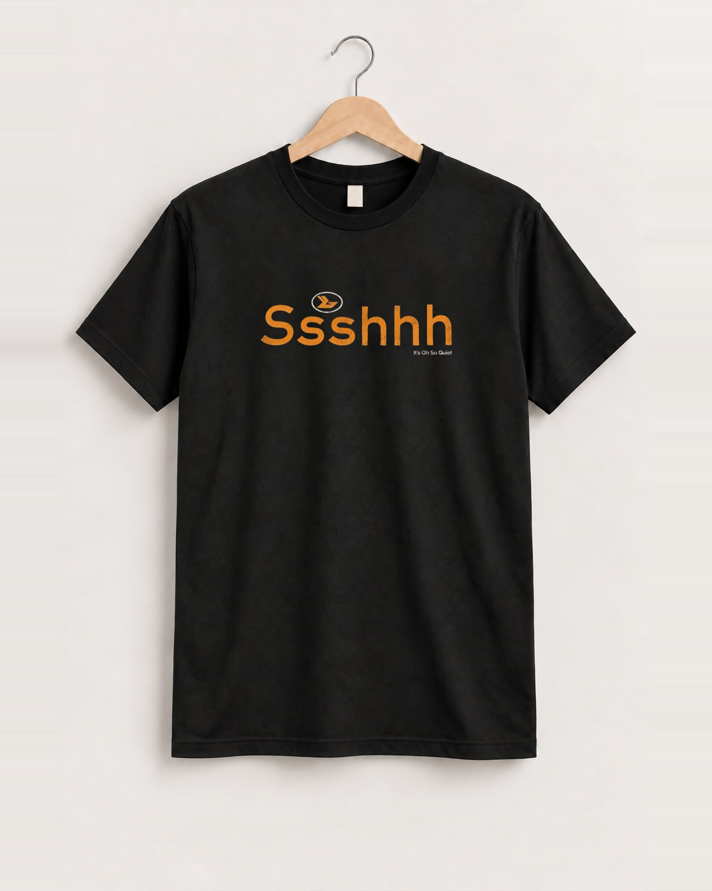 1995 Björk it's oh so quiet ssshhh black tee front