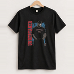 Wwf undertaker american bad ass black tee front