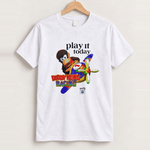 Diddy kong racing vintage white tee front
