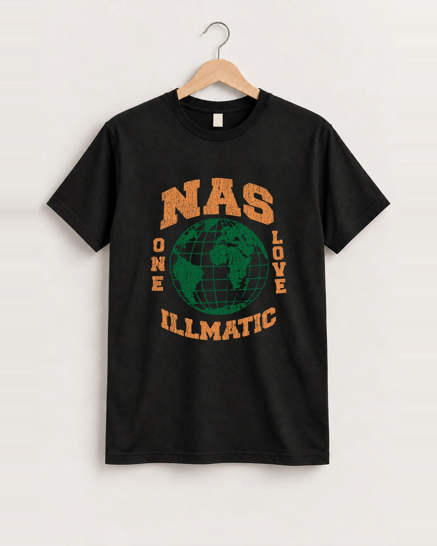 Nas illmatic womens black tee front