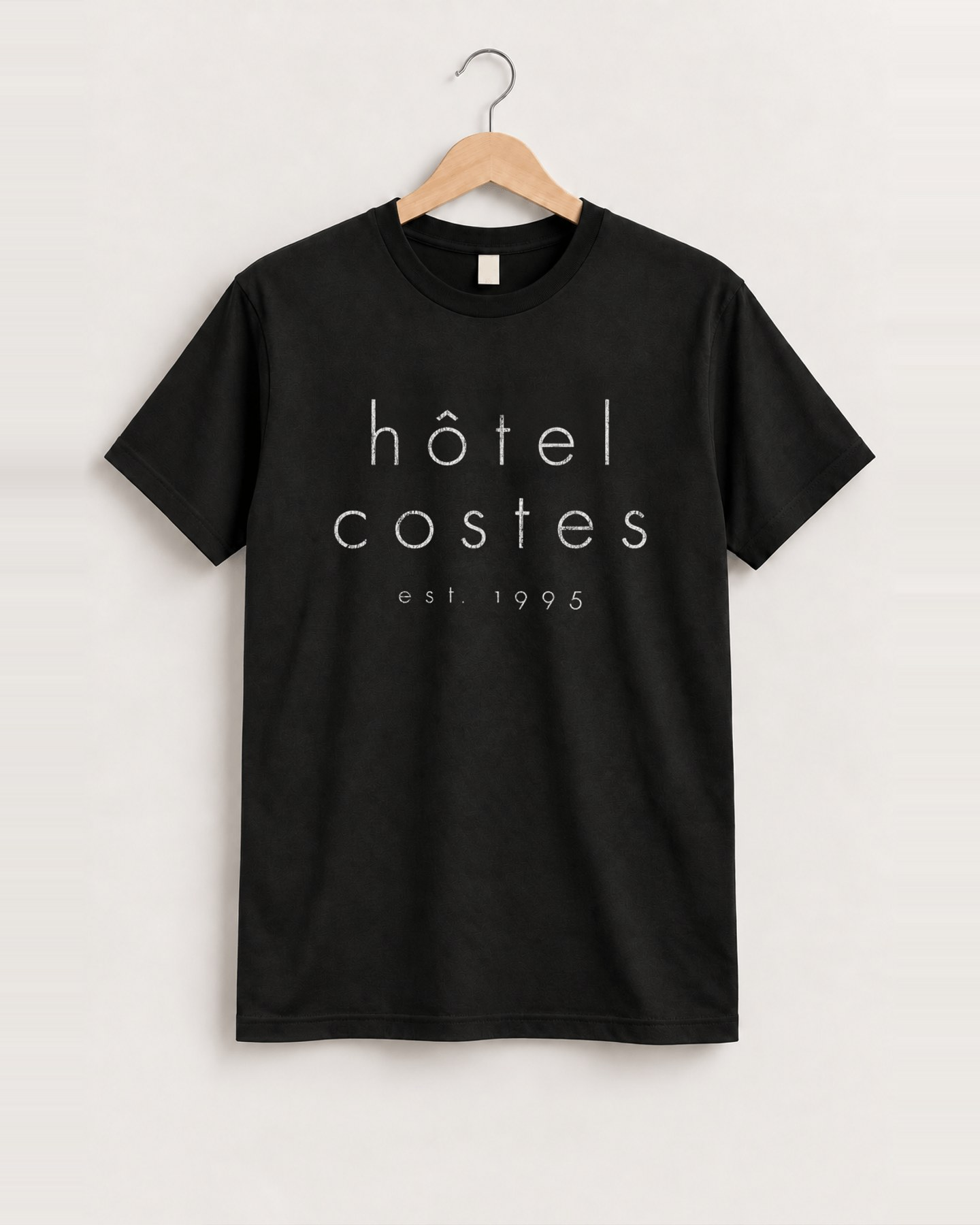 Y2K Hotel Costes Paris Rare Washed Black T-Shirt, approved scene front [FG-2b06427404c7]