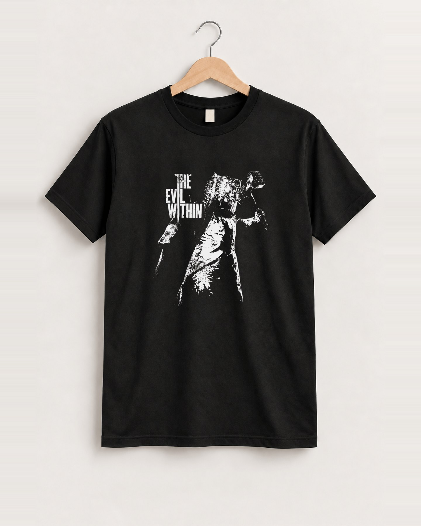 The evil within black tee front