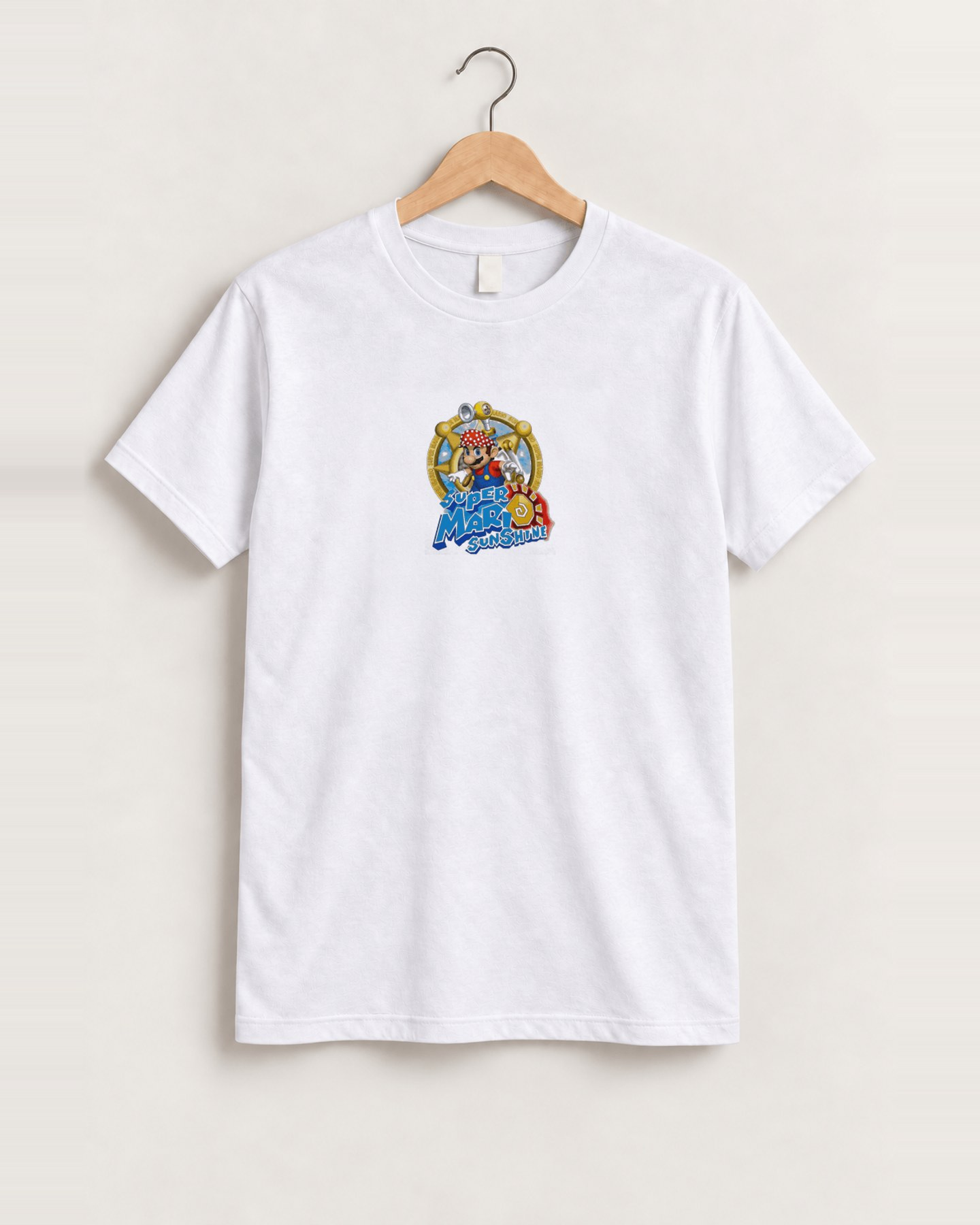 Super mario - sunshine white t-shirt front