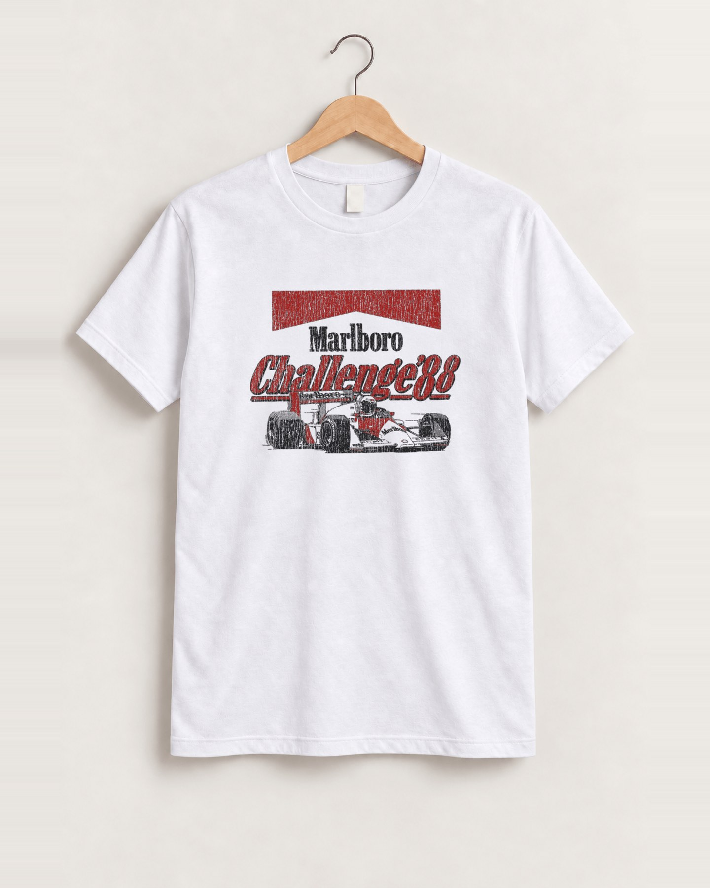 Marlboro challenge '88 white tee front
