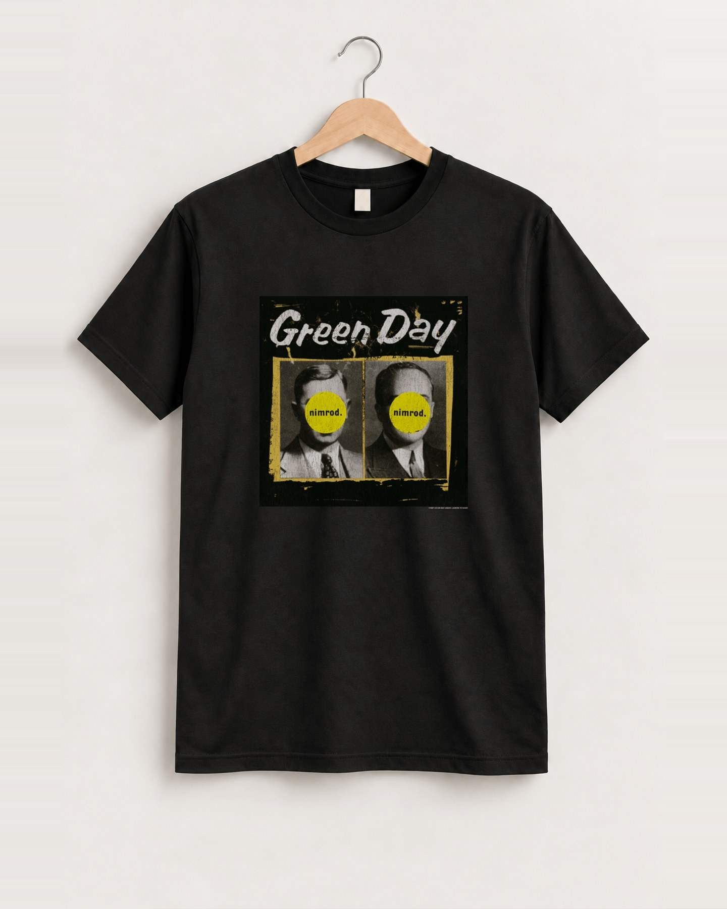 1997 Green day nimrod black tee front