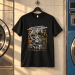 Vintage most wanted black t-shirt — black tee, front print, laundry setting