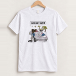 Miami mice white tee front