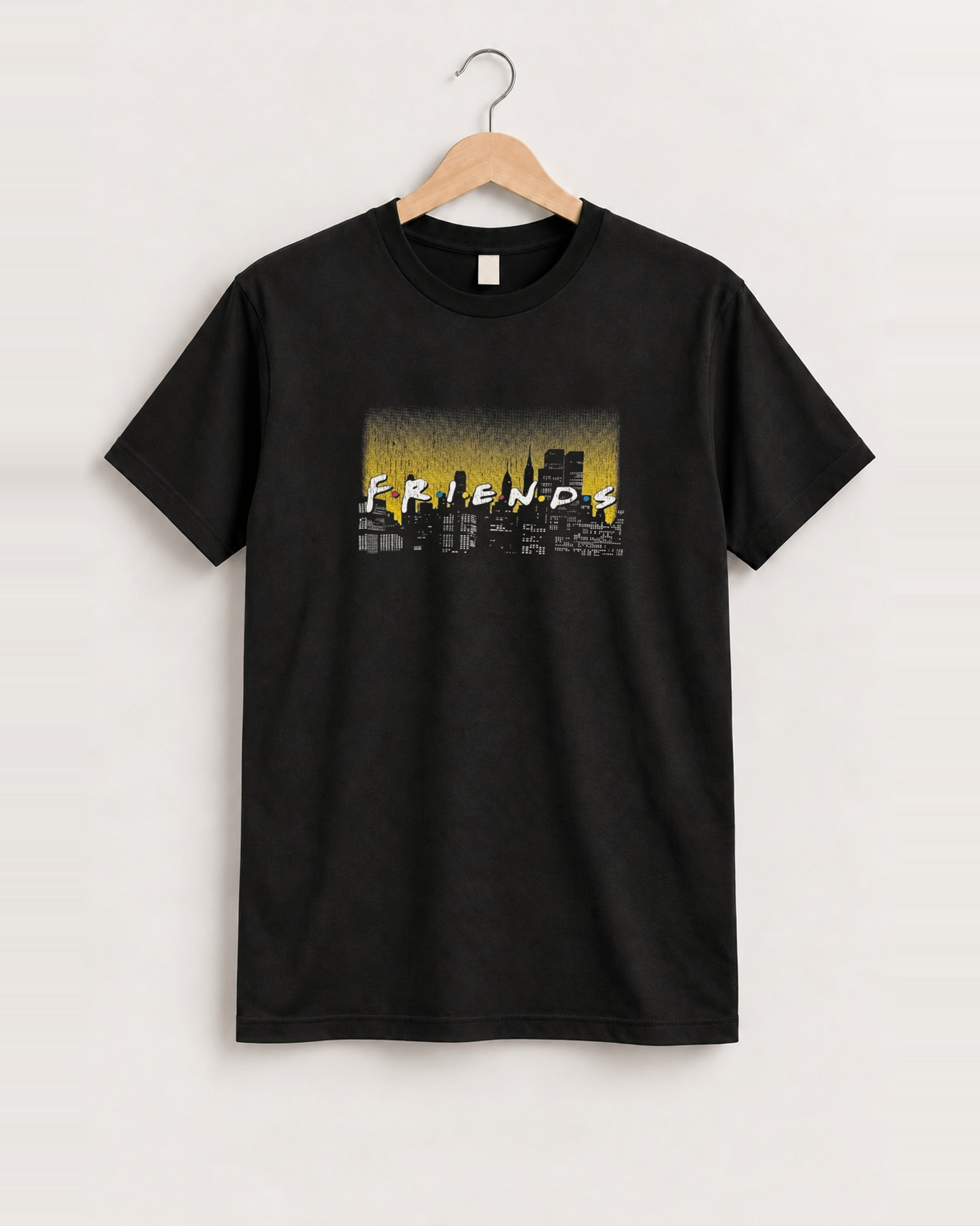 Friends black tee front