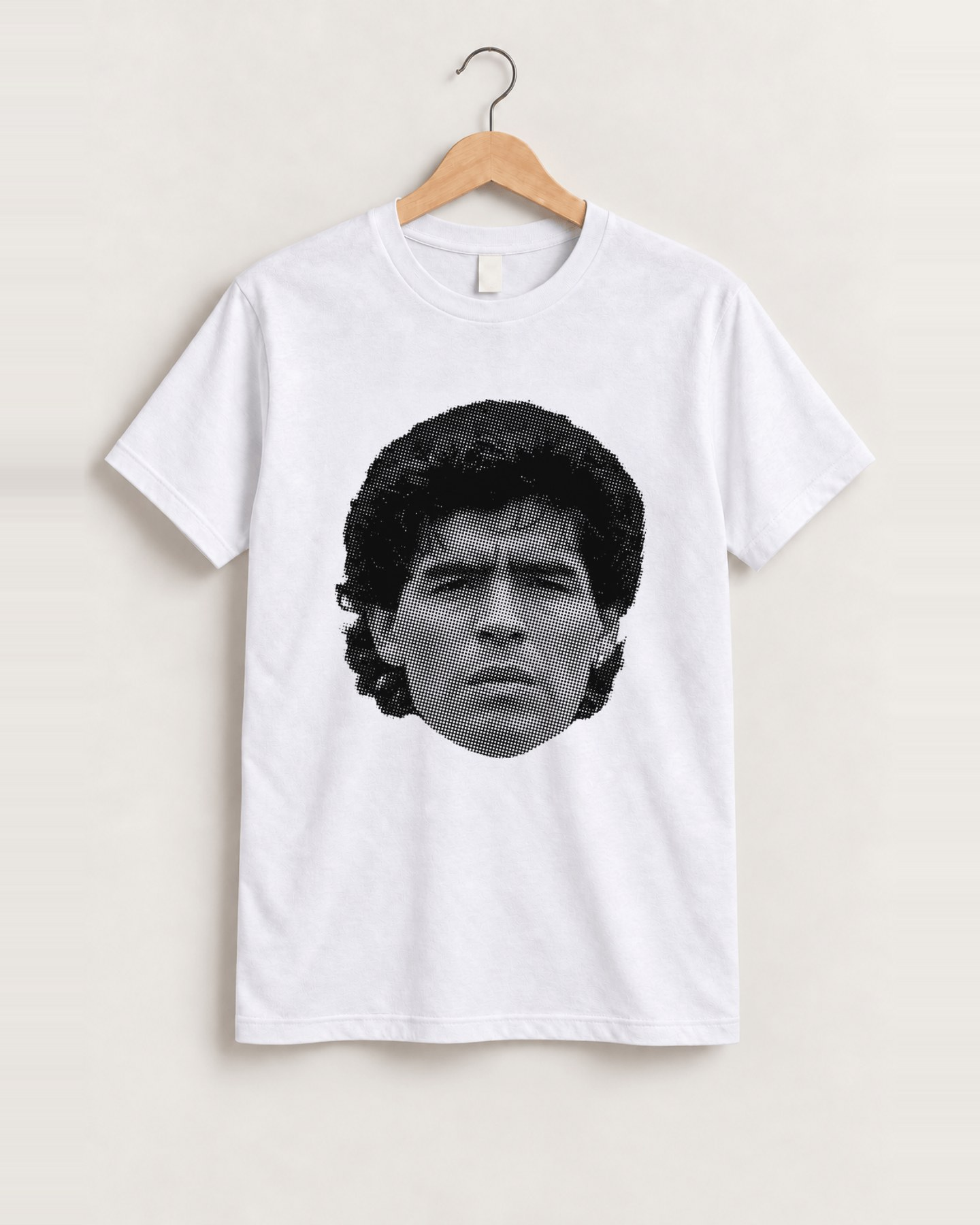 Maradona classic tee white, approved scene front [FG-44dd898797fa]