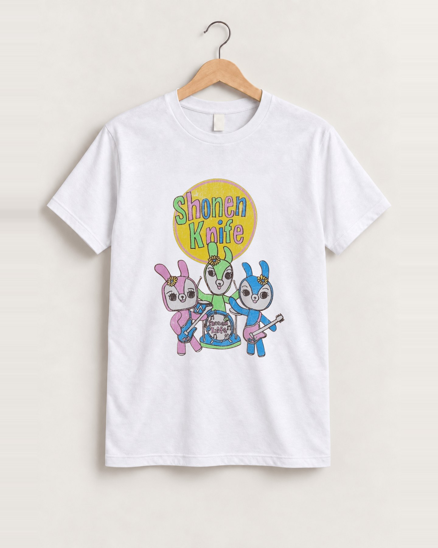 1997 Shonen knife white t-shirt front