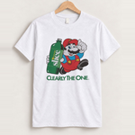 90s mario slice white t-shirt front