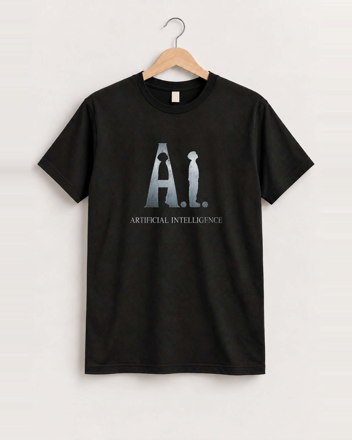 2001 Artificial intelligence promo black tee front