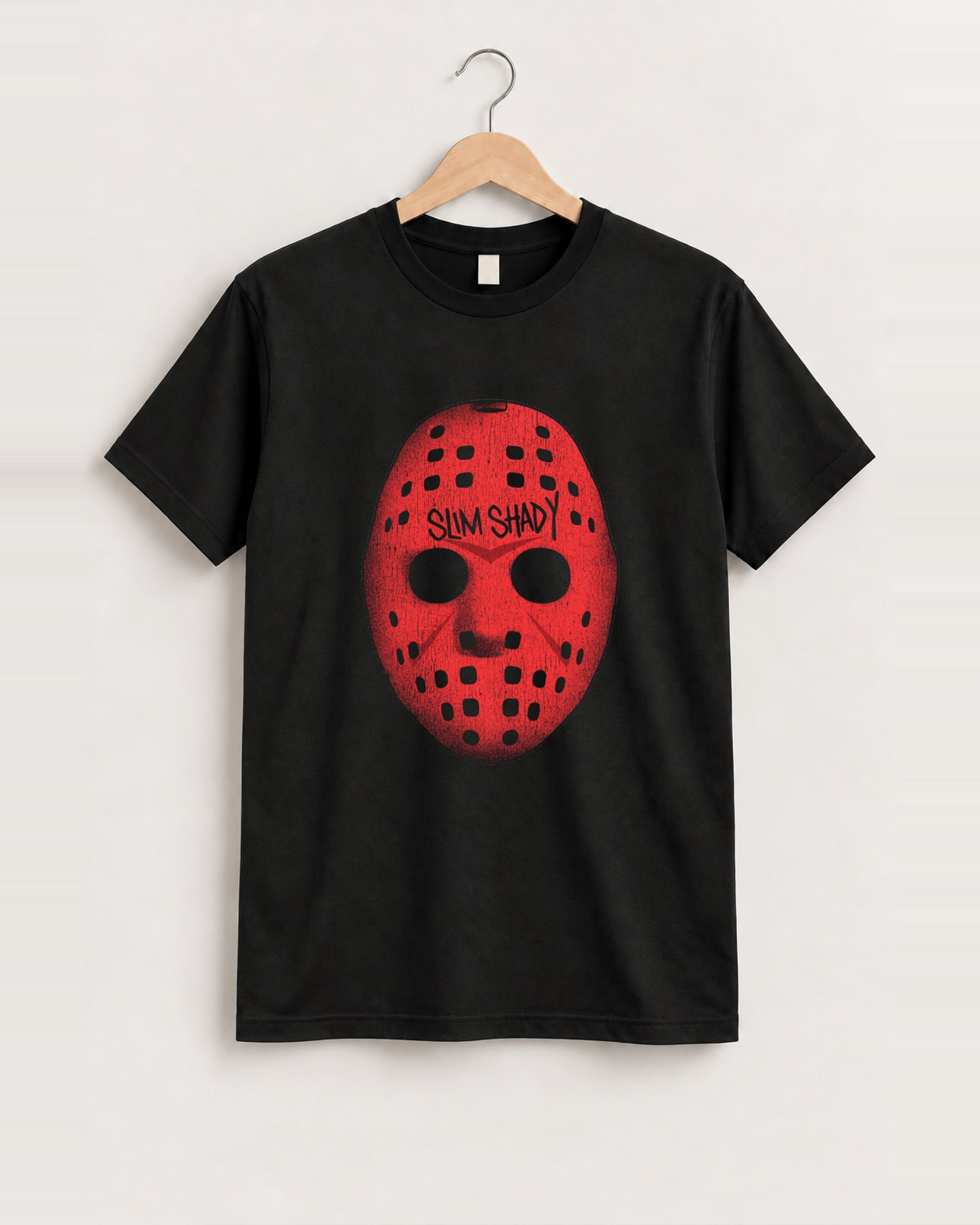 Slim shvdy mask white tee front