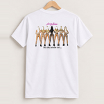 Crazy girls white tshirt back