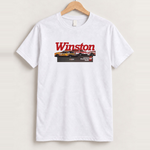 Winston 'nascar racing' 80s cut-off white tee front