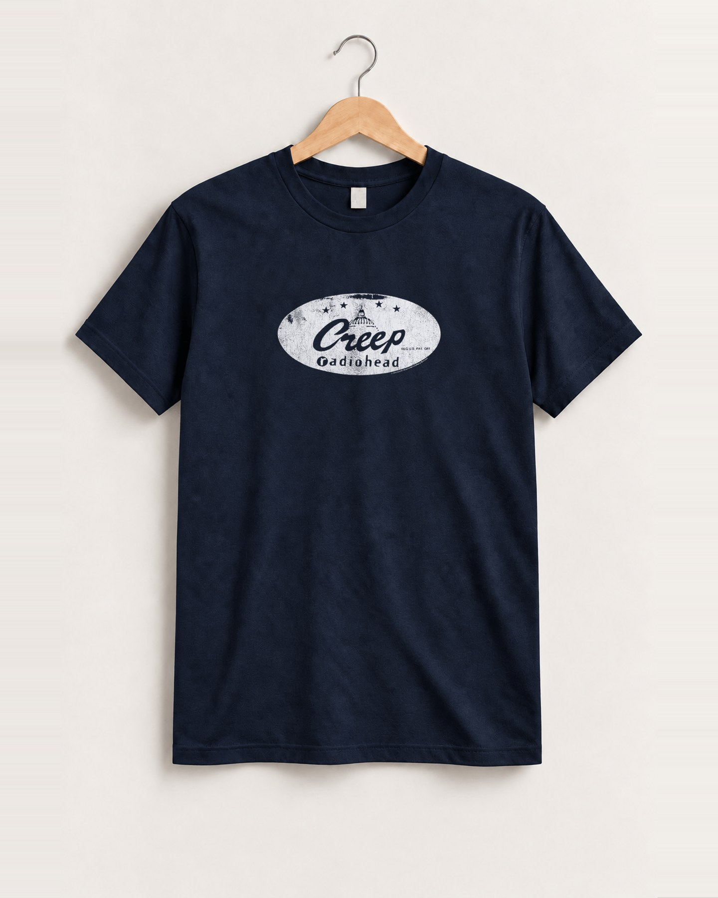 Radiohead creep navy tee front
