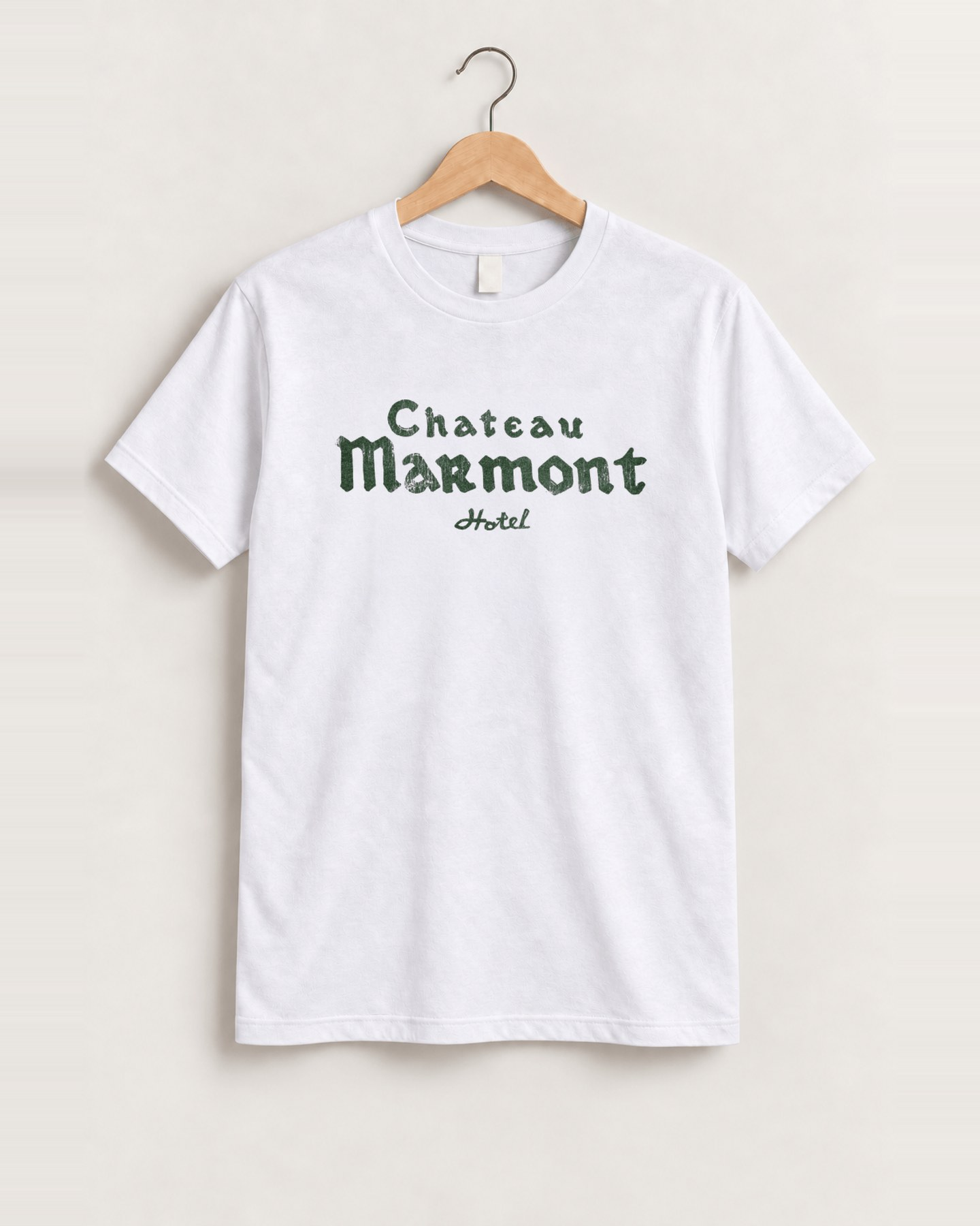 90s Chateau Marmont Rare Washed White T-Shirt, approved scene front [FG-4de68fa5c318]