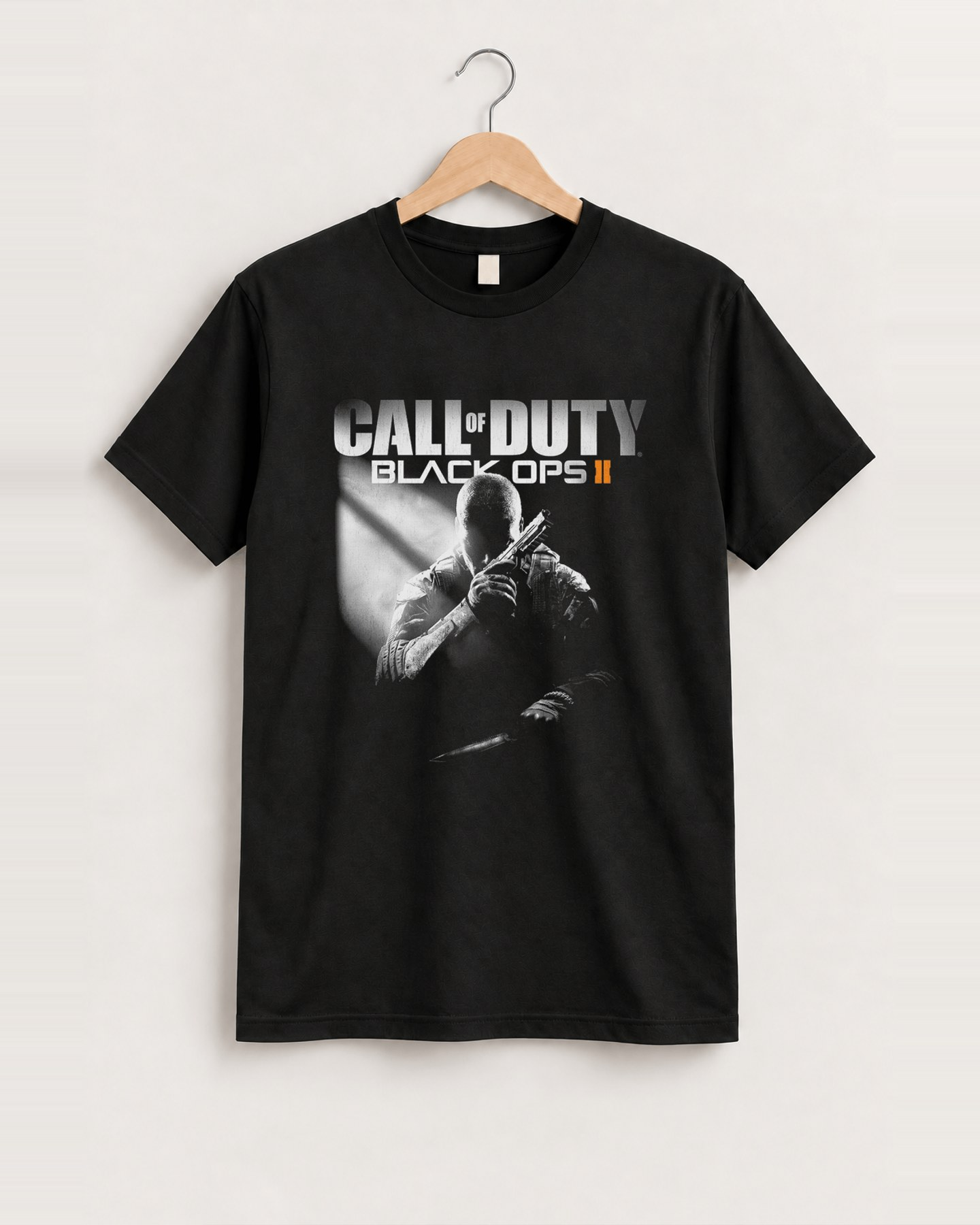 Call of duty black ops 2 black tee front