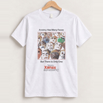Anxiety has many faces white t-shirt front