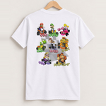 Japanese 90s 'mariokart 64' vintage white tee back