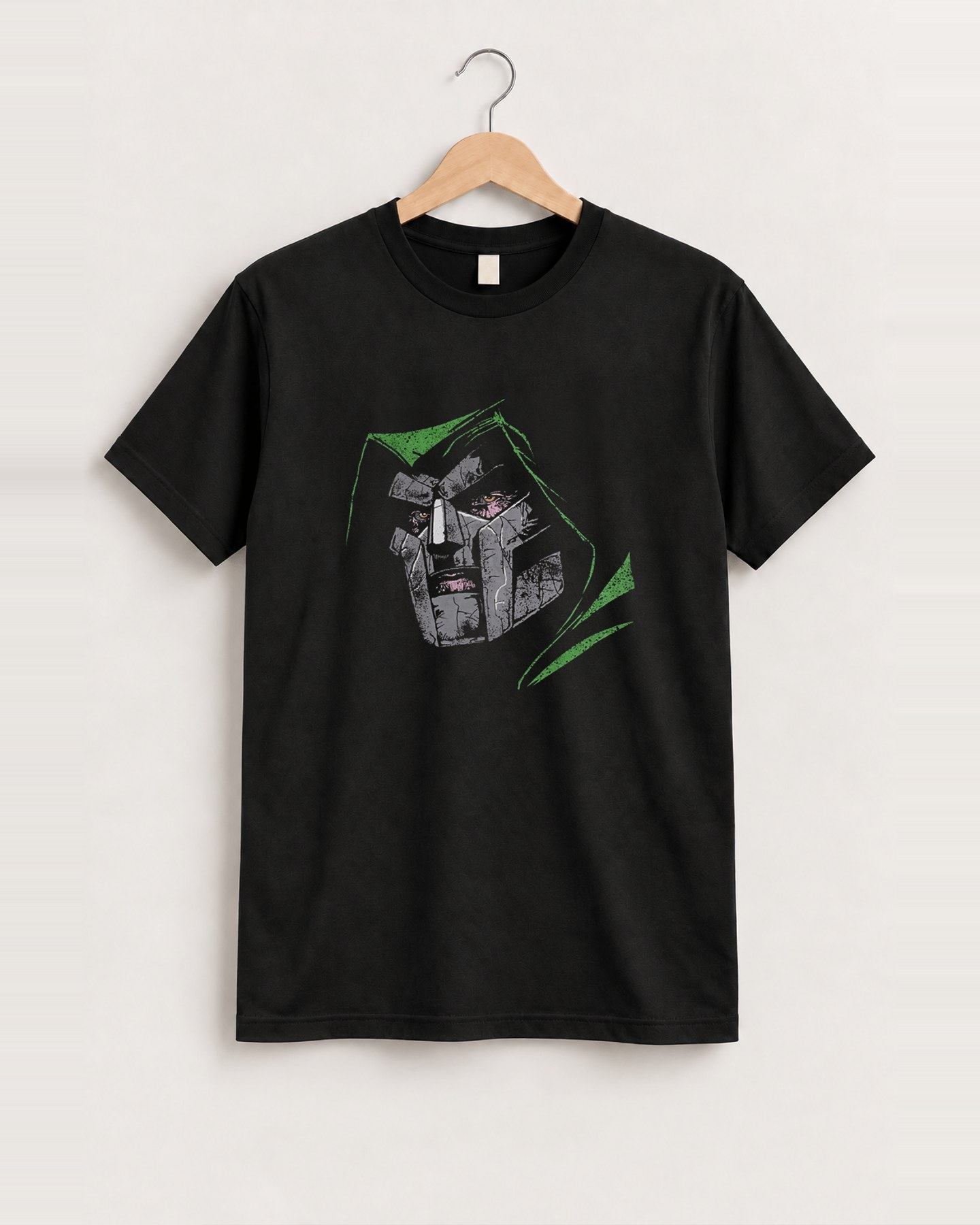 Dr doom black tee front