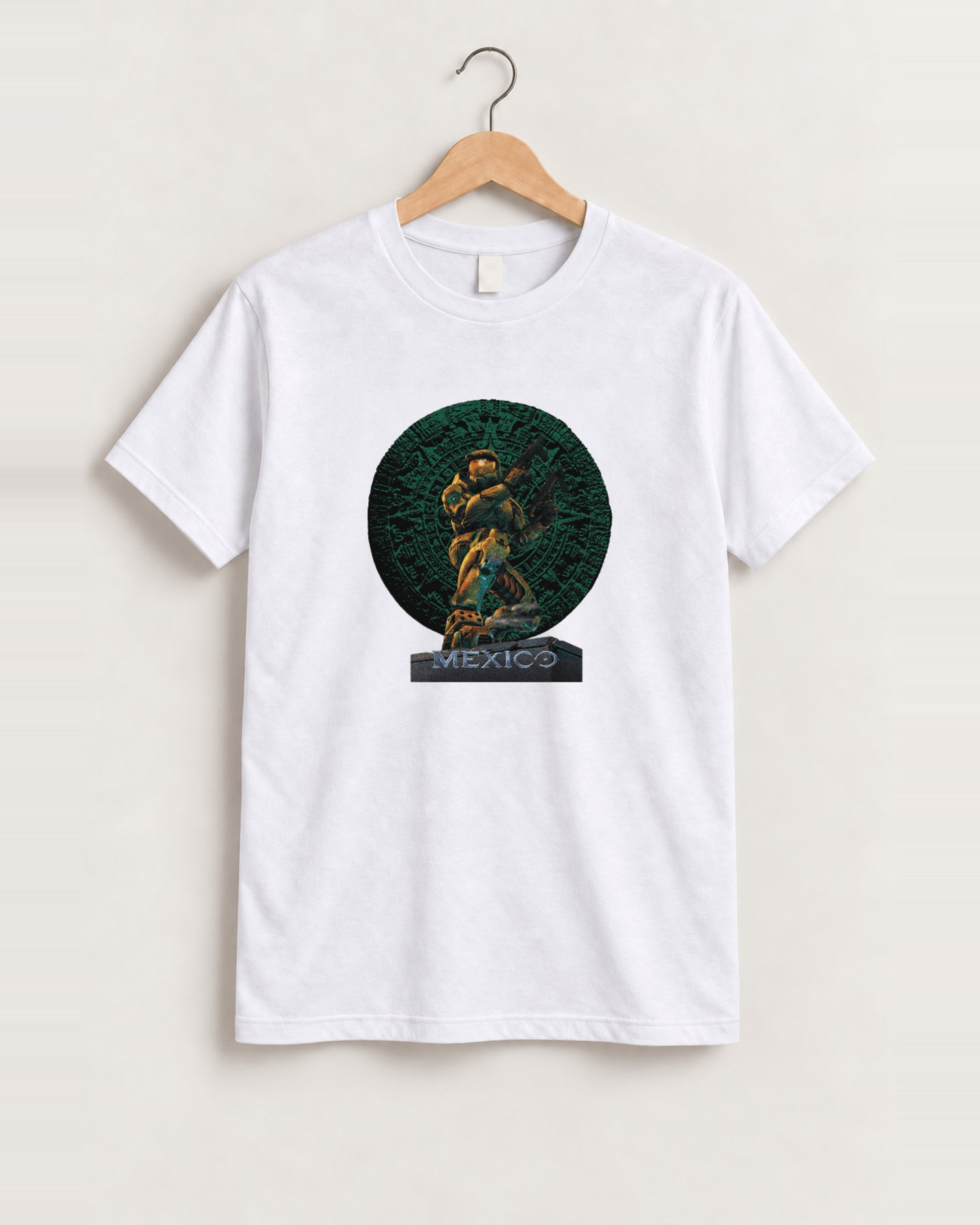 Mexico soccer x halo white tee front