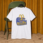 Mcdonalds malibu california rare womens white tee — white tee, front print, chair setting