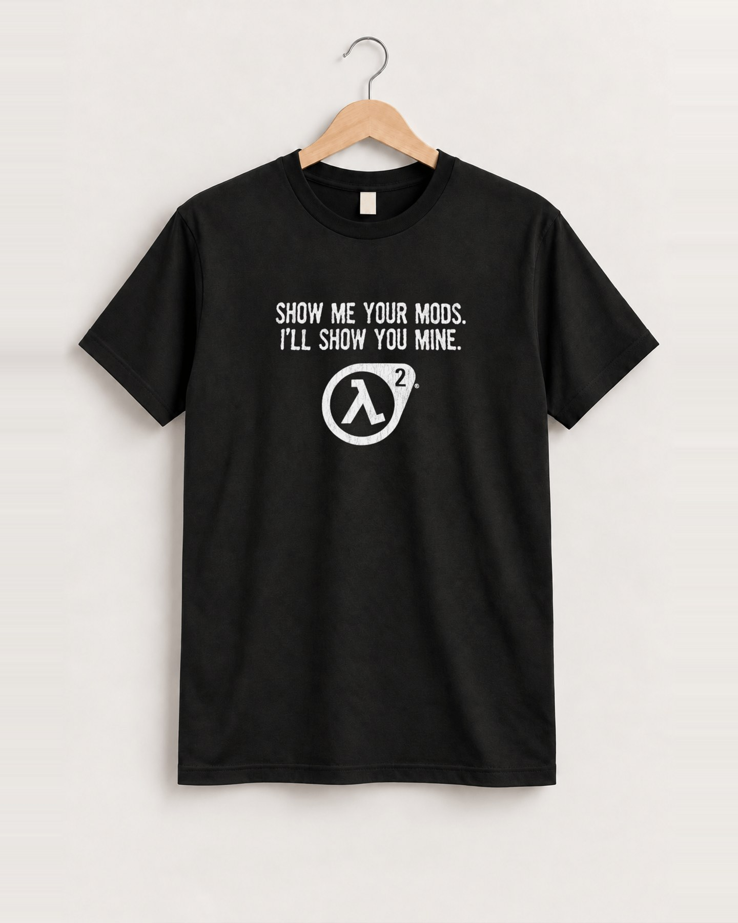 Half life 2 show me your mods black tee front