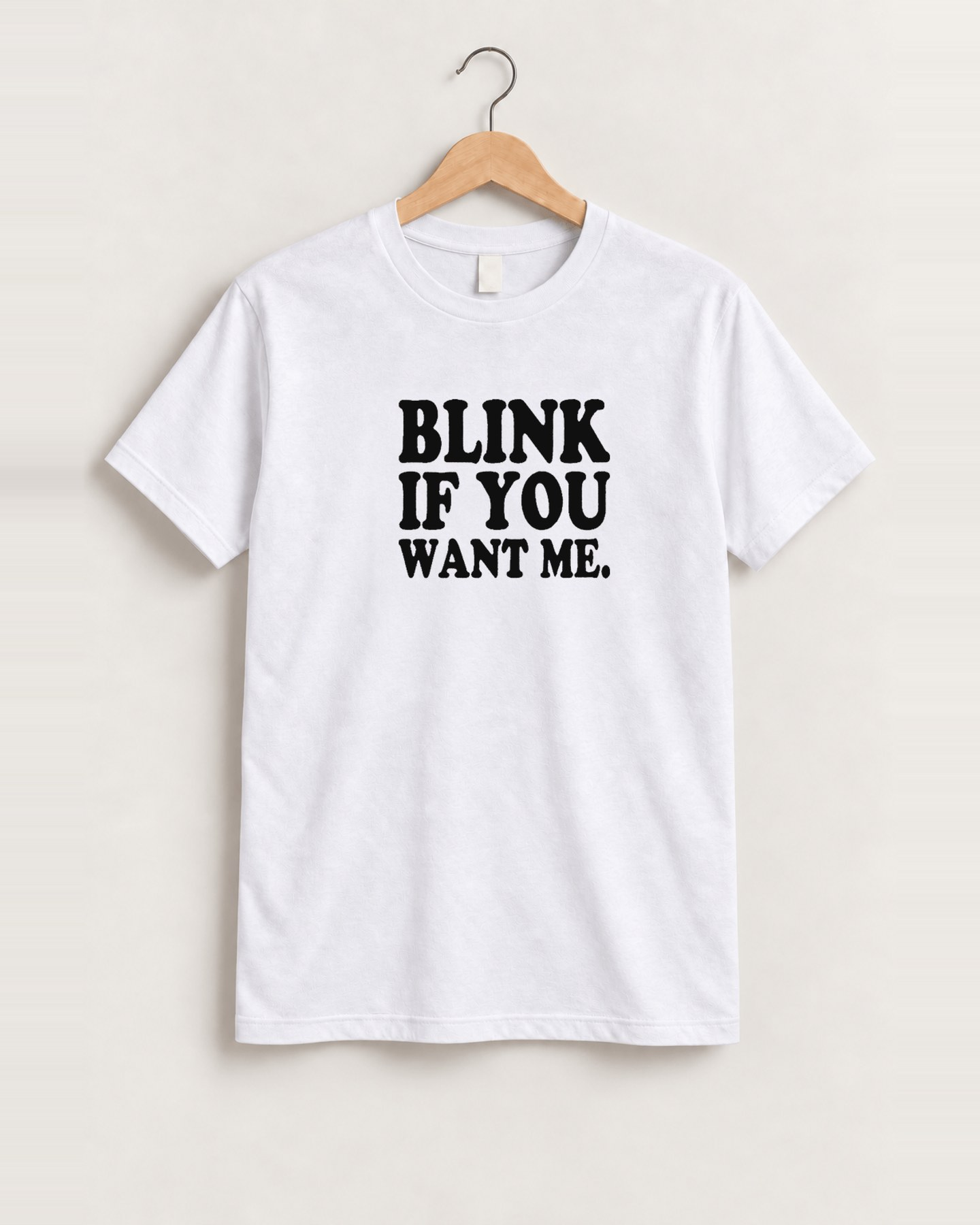 Blink if you want me kenny powers white cut-off tee front