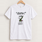 Peanuts flying ace rats! white tee front