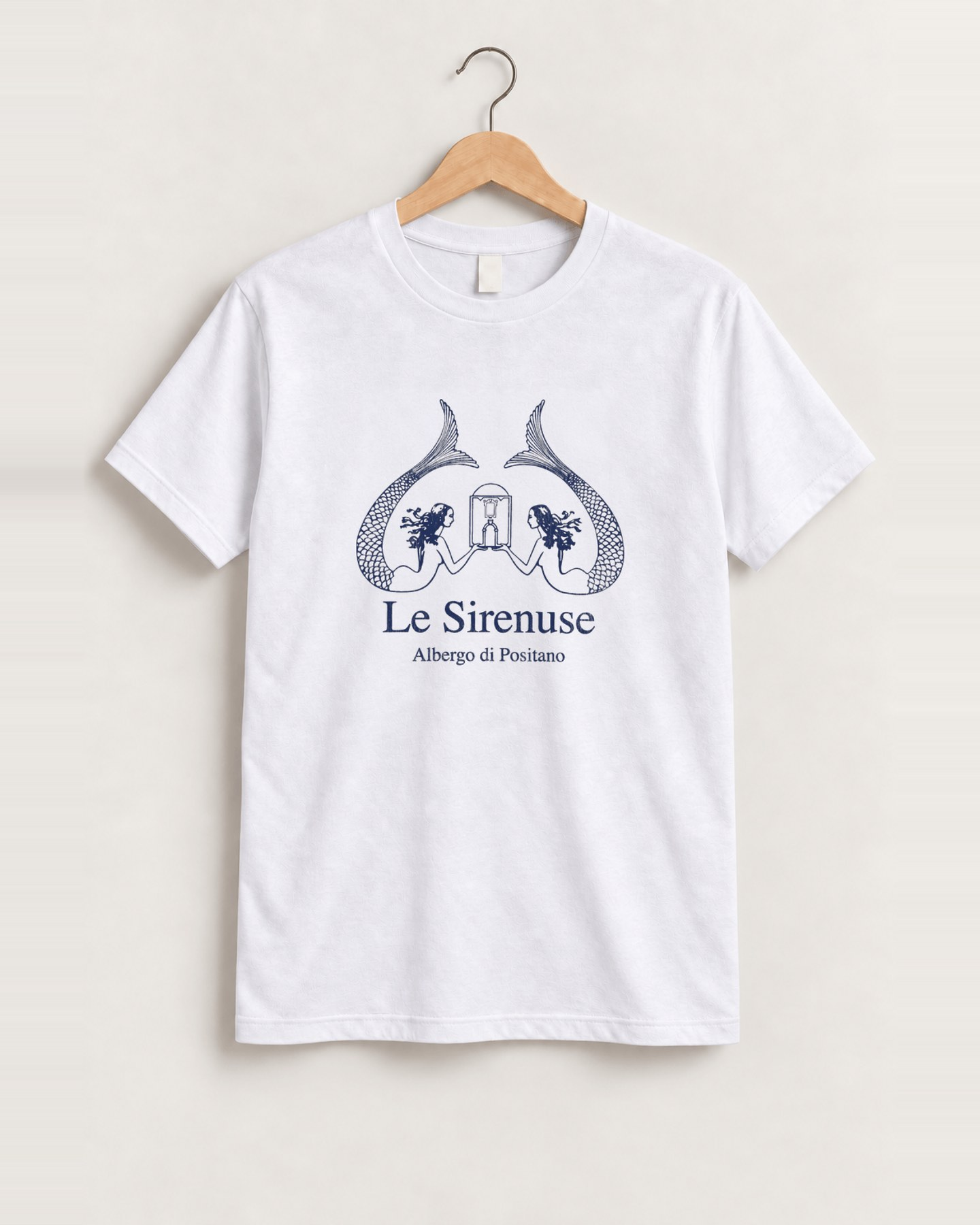 Le sirenuse white tee front