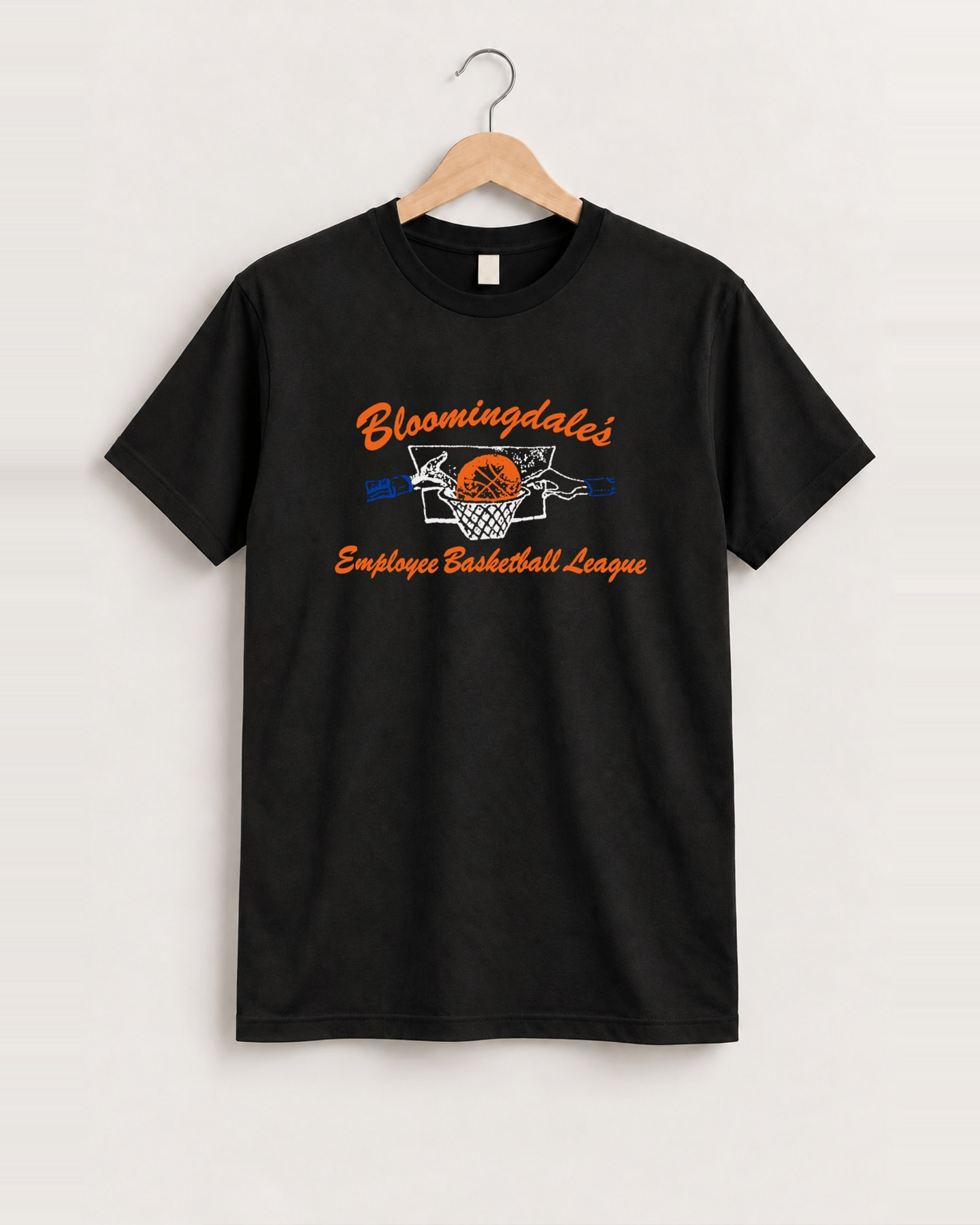 Bloomingdale's basketball black t-shirt front