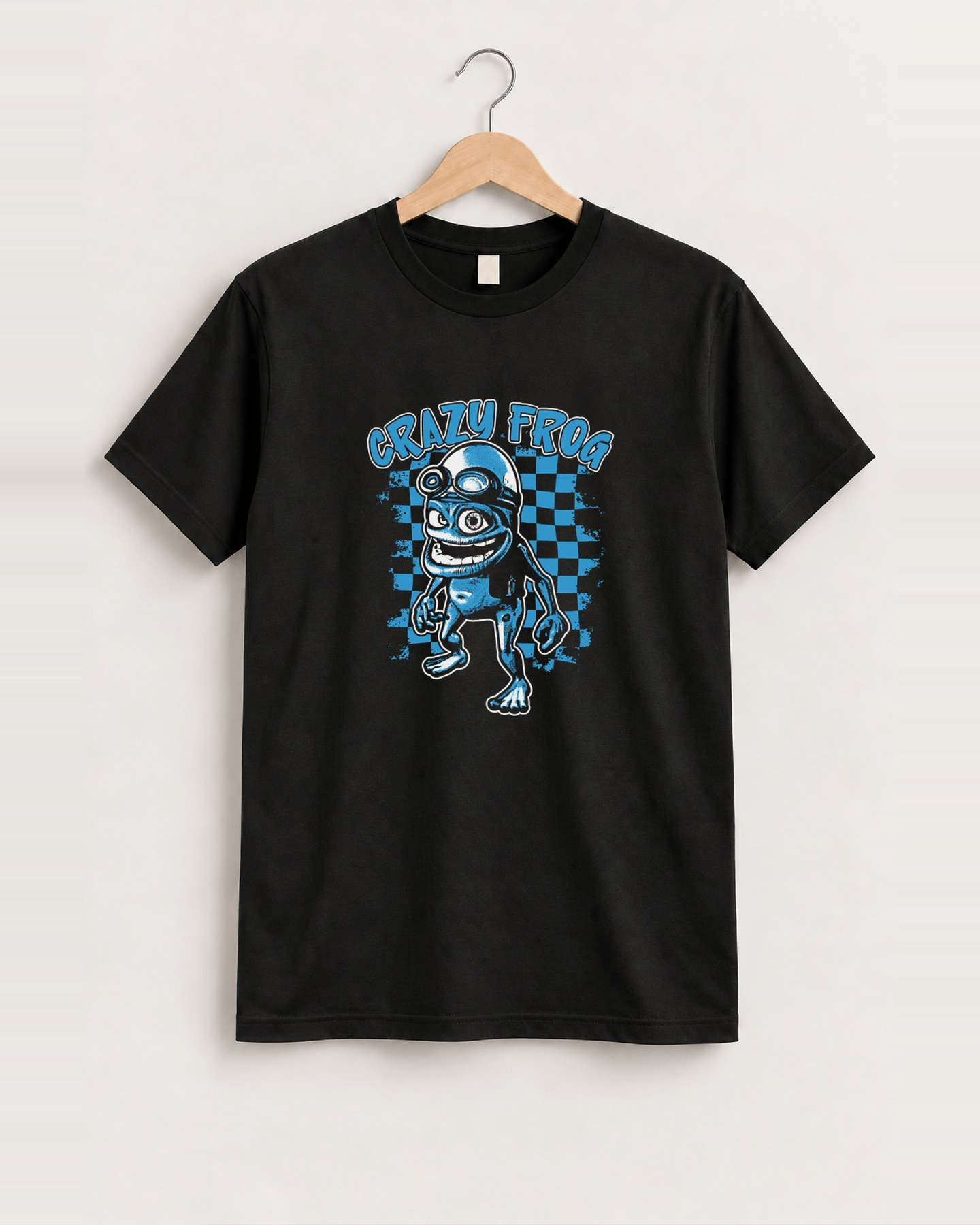 Crazy frog black tee front