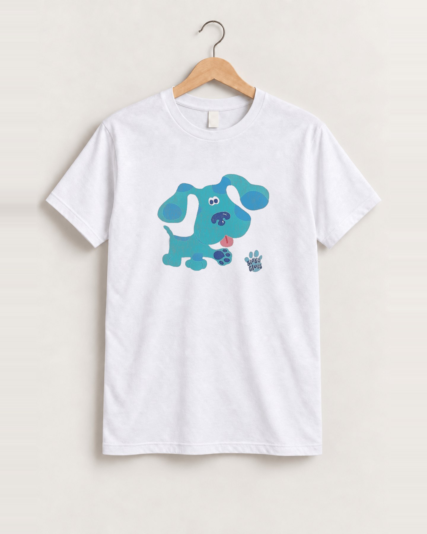 Blues clues white tee front