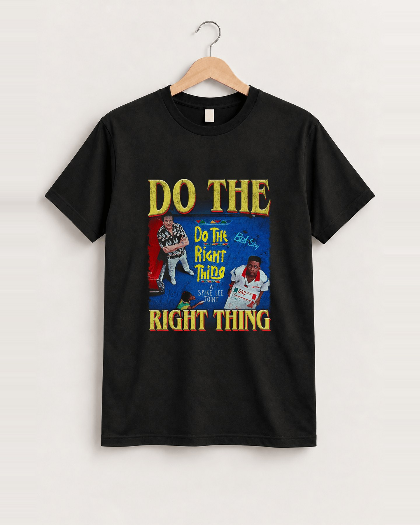 Do the right thing black t-shirt front