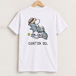 Snoopy joe retired white tee back
